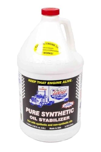 Lucas Oil Motor Additive, Pure Synthetic Oil Stabilizer, Synthetic, 1 gal Jug, Each