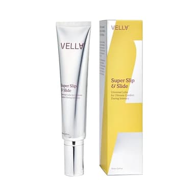 Vella Super Slip & Slide Non-Greasy Silicone Based Glide for Women & Couples, Feminine Care, Intimate Body Glide with Luxury Skincare Ingredients Squalane & Sea Buckthorn for Lasting Hydration