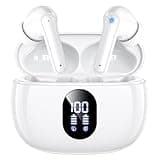 ZZU Wireless Earbuds, Bluetooth Ear Buds with Big Bass Stereo Sound, 48 Hours Playtime, Lightweight in-Ear Fit Earphones, IPX7, Hands-Free Calls with AI for iPhone, Android, Pad, Sports, Workout