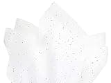 Made in USA 50-Sheet Gemstone Glitter Gift Tissue Paper Pack, 20" X 30" (White Diamond)