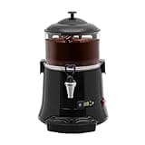 JAYGOVAN 5L Commercial Hot Chocolate Machine 400w Drinking Hot Chocolate Dispenser Temperature Control 86-194℉ Hot Beverage Dispenser Temperature Control System for Milk, Soy Milk, Tea (Black)