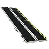 Huayaw Wheelchair Ramp 10FT, Anti-Slip Aluminum Folding Handicap Portable Ramp, Wheelchair Ramps for Home Steps, Stairs, Doorways, Scooter Ramp
