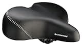 Schwinn Comfort Bike Seat for Men and Women, Super Breeze Cruise Bicycle Seat, Replacement Saddle Fits All Adult Bikes with Standard Seatpost, Comfort Foam, Black