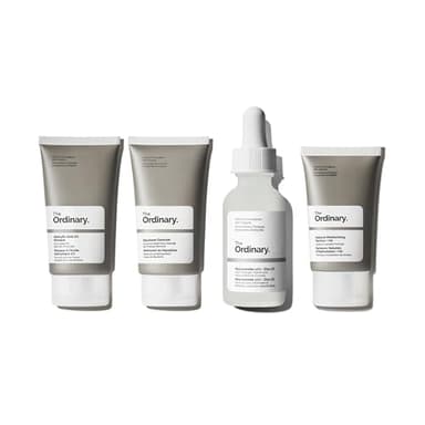 The Ordinary Pore Control Collection - Skin Care Bundle Set for Congested Skin - Salicylic Acid 2% Masque, Niacinamide 10% + Zinc 1%, Squalane Cleanser, Natural Moisturizing Factors + HA