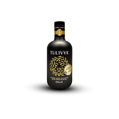 TULIVYA Early Harvest Extra Virgin Olive Oil — Award-Winning High Polyphenol EVOO 400+ mg/kg, Cold-Pressed Memecik Olives, Premium Aegean Turkish Olive Oil, 500ml Glass Bottle