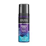 John Frieda Frizz Ease Dream Curls Air Dry Waves Styling Foam, Curl Defining Frizz Control for Curly and Wavy Hair, 5 Ounce