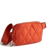 Vera Bradley Women's Featherweight Woodward Small Belt Bag, Potter's Clay, One Size