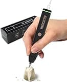 Generic Portable Ultrasonic Cutter 30W 40KHZ for Leather 3D Printing Plastic DIY Cutting, with 40pcs Replacement Knife and Fixtures, Black