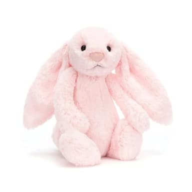 Jellycat Bashful Pink Bunny Medium - L: 9cm x W: 12cm x H: 31cm