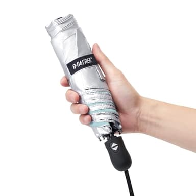 G4Free Mini Ultralight Umbrella UPF 50+ UV Protection Compact Lightweight Travel Umbrella Super Slim Small Portable Automatic Open and Close,40 Inch(Sliver/Lake Blue)