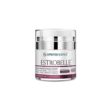 Approved Science Estrobelle - Estrogen Support Cream - Plant Based - Hormone-Free - 1.7 Fl Oz. - Lemongrass Scent - 1 Month Supply