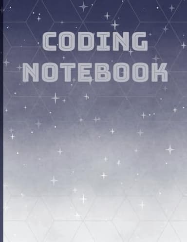 Programmer's Code Writing Notebook: 8.5x11 Lined Pages with Indents & Row Numbers for Python, Java, C++ Practice
