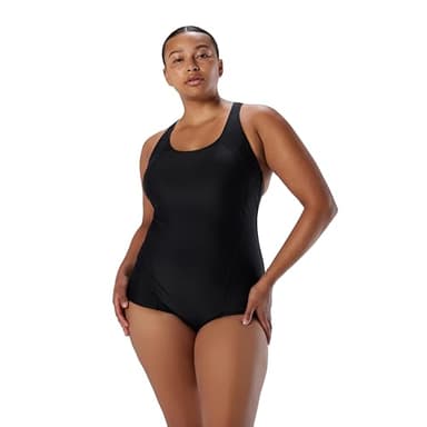 Speedo Women's Swimsuit One Piece Endurance+ Flyback Solid Adult Team Colors