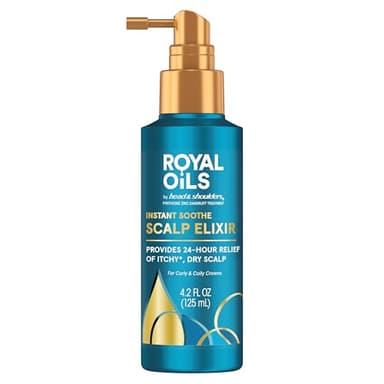 Head & Shoulders Royal Oils Scalp Elixir Treatment, Formulated with Cooling Menthol and Peppermint Oil for Instant Scalp Soothe and Hydration, 4.2 fl oz