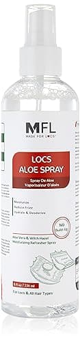 Made For Locs Vegan Aloe Refresher Spray | Hydrating Moisturizer for Locs & Dreadlocks, Natural Hair Care | Nourishing Locs Spray with Aloe Vera, 8 oz