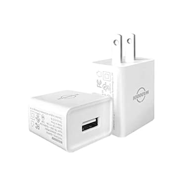 WADDDDI USB A Charger 1A/5V Single Port USB Wall Plug 5W Wall Plug Brick Portable Travel Power Adapter UL Listed 2 Pack (White)