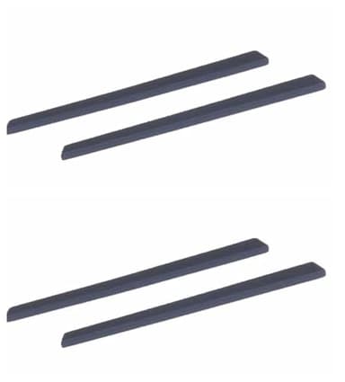 Caulo Replacement Ear Socks Sleeves Compatible with Oakley Glass Sunglass Frames OX3222 OX3232 OX3241 OX8097 OX8103 etc (Black - 2 Pairs)