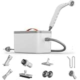 Hiee Handheld Steam Cleaner with 6 Brush Heads, 110V - Compact Handheld Device for Effective Deep Cleaning, Ideal for Home, Car and More - White