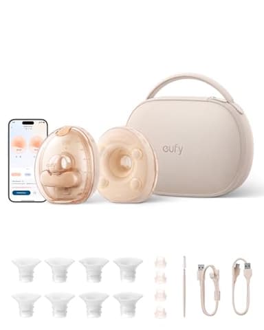 eufy Heated Massage Wearable Breast Pump S2 Pro, Charging Case
