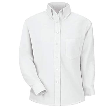 Red Kap Women's Standard Executive Oxford Dress Shirt, White, 12
