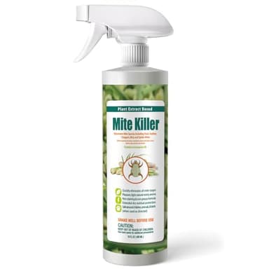 EcoVenger Mite Killer 16 OZ Spray, Kills Dust Mites, Scabies, Bird Mites, Chiggers, Poultry Mites, Spider Mites for Residential, Plant, Animals & Birds, Plant-Based Child and Pet Safe