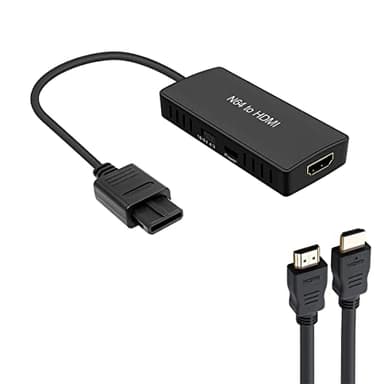 N64 to HDMI Converter Adapter Support 16:9/4:3 Conversion, HDMI Link Cable for N64 /SNES/NGC/SFC（Plug and Play）