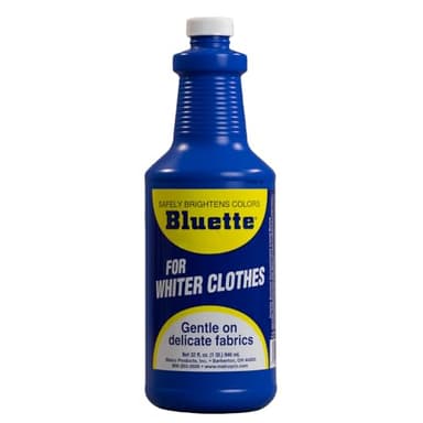 Bluette Concentrated Liquid Laundry Bluing 32 Fl Oz – Restores Whiteness & Brightness for Your Laundry, Safe & Gentle on Fabrics, Eco-Friendly Fabric Whitener for All Laundry Types