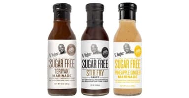 G Hughes Sugar Free Stir Fry Sauces Variety Pack - Stir Fry Sauces and Dressings, Gluten Free Dipping Sauces, No Sugar - Teriyaki Marinade, Stir Fry Sauce, & Pineapple Ginger Marinade (3 Pack)