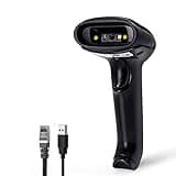 Alacrity 1D 2D QR USB Barcode Scanner Wired Handheld Barcode Reader Plug and Play Compatible with Windows Mac Android Linux for Warehouse Library Supermarket …