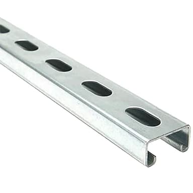 Electriduct Metal Strut Channel Slotted 12-Gauge HDG Hot Dip Galvanized Steel C-Profile Framing (Does Not Work with Trolley Wheels) 1-5/8 x 13/16 2.5 Feet (4 Pack / 10 Feet)