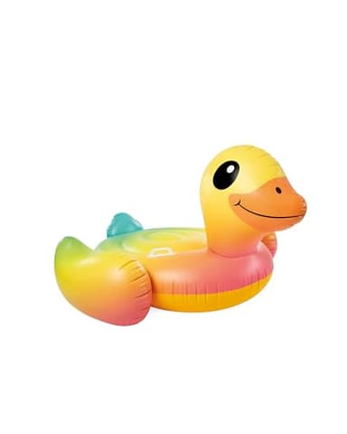 INTEX Baby Duck Inflatable Pool Float: Animal Pool Toy for Kids – 2 Heavy-Duty Handles – 220lb Max Weight Capacity – 63" x 46.5" – for Ages 3+