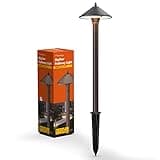 Malibu Low Voltage Pathway Lights 10W Outdoor Landscape Lighting 2700k Warm White Walkway Lights Bronze Metal Pro Style Sideway Light with Stakes and Cable Connector