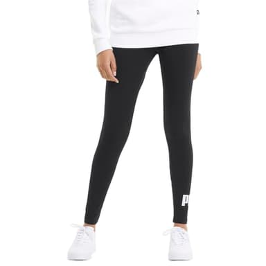 PUMA womens Essentials Logo Leggings, Puma Black, Medium US