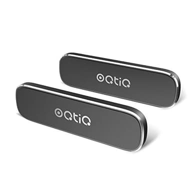 OQTIQ [2 Pack] Magnetic Car Mount, Phone Magnet for Car, Universal Stick On Rectangle Flat Dashboard Car Phone Magnet Mount for Cell Phones and Mini Tablets (Rectangle Flat) with 2 Metal Plates