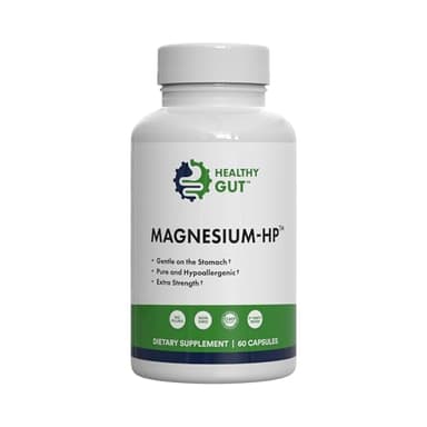 Healthy Gut Magnesium-HP | Ultra Pure Glycinate with Zero Fillers | 180 mg Magnesium Glycinate | 60 Servings