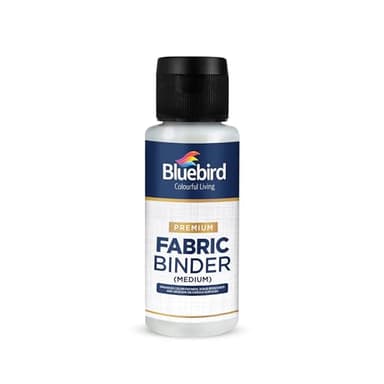 BLUEBIRD Fabric Medium - Textile Medium for Fabric Painting, Prevents Flaking, Ideal for Clothes, Accessories, and More (3.4 Fl Oz / 100 ML)
