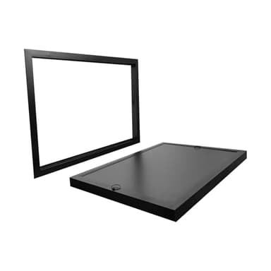 DRKSBesto Crawl Space Access Door, Exterior 29.5" x 21.7", Opening 27.0" x 19.1", Powder-Coated Aluminum, Sturdy Panel, Rust Resistant, Heat-Resistant, Pull Ring, Easy Access