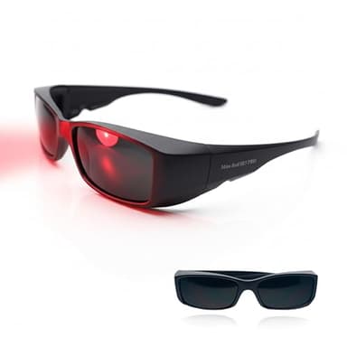 Mito Red PRO Glasses | Dark & Extra Dark Red Light Therapy Glasses (IR5 (Extra)