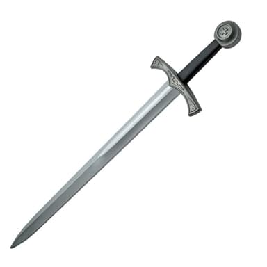 Szco 28” Latex Excalibur LARP Sword – Adult Medieval Cosplay Prop, Costume Accessory for LARP & Theatrical Use (18+)