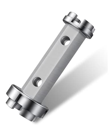 JTWKING Tub Drain Remover & Basin Wrench, Dual Ended Ratchet Wrench Use to Install and Remove Most Bath and Shower Drains and Closet Spuds Square Plastic Toilet Seat Nuts