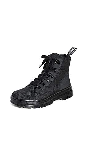 Dr. Martens Women's Combs W Combat Boot, Black/Black, 9