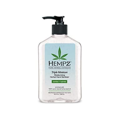 Hempz Fresh Citrus Triple Moisturizing Hand Sanitizer (8.5 Fl Oz) | Large Hand Sanitizer in a Pump Style Bottle & Freshly Scented