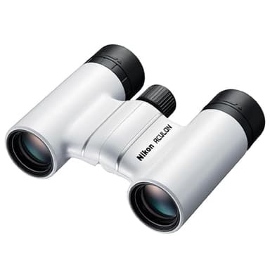 Nikon ACULON T02 Compact Binoculars - 21mm Objective Lenses, Multilayer-Coated Optics, Ergonomic Compact Design Binoculars for Travel, Sports, Concerts, Sightseeing, 8x21 White