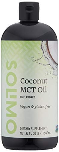 Amazon Brand - Solimo MCT Liquid Coconut Oil, Unflavored, Vegan & Gluten-free, 32 fl oz