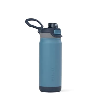ZULU Powerfill Pro 18oz Kids Stainless Steel Water Bottle with Quick Fill Lid, Triple Wall Vacuum Insulated, Leak Proof Locking Lid, Sip & Chug, Reusable, BPA Free, Dishwasher Safe, Midnight Storm