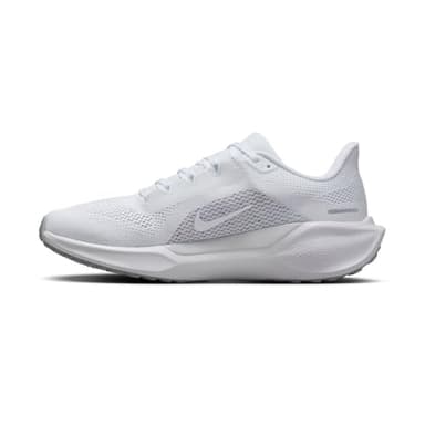 Nike Women's Pegasus 41 White/White/Pure Platinum/Metallic Silver 9 Medium