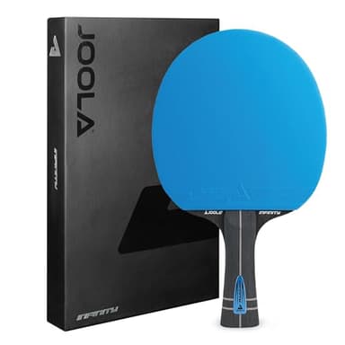 JOOLA Infinity GL Professional Ping Pong Paddles with Paddle Cover - 7-Layer Wood Fiberglass Blade - ITTF Approved - Pro Ping Pong Paddle for Advanced Control & Speed - Table Tennis Racket - Blue