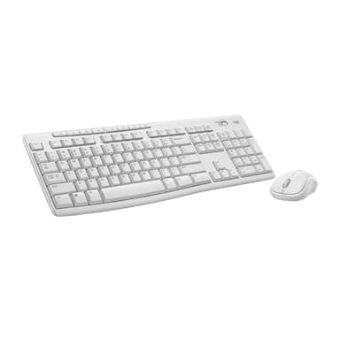 Logitech MK270 Wireless Keyboard and Mouse Combo for Windows, 2.4 GHz Wireless, Compact Mouse, 8 Multimedia and Shortcut Keys, 2-Year Battery Life, for PC, Laptop - White