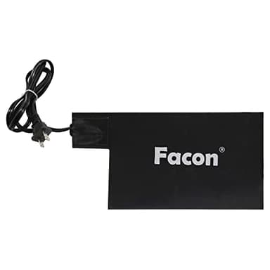 Facon 8-1/2'' x 5-1/2'' Silicone Battery Heater Pad with Thermostatically Controlled, Automotive Electric Silicone Battery Warmer Pad, 120V, 60Watts Grey