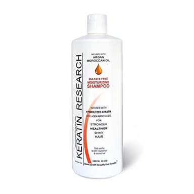 KERATIN RESEARCH Natural Argan Oil Infused Sulfate Free Shampoo Value Size for Keratin Treatments, Maintenance After Care, post treatment shampoo (1000 ml)